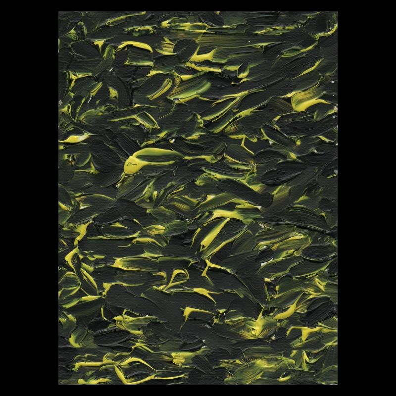 Jaune dans l’obscurité (peinture acrylique)
