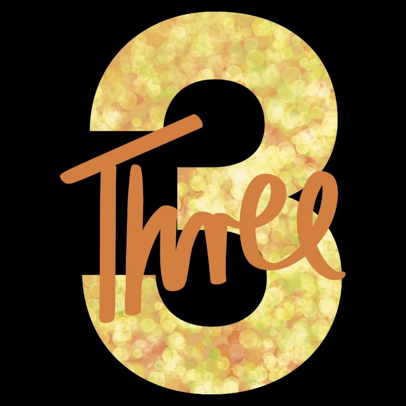 Number / 3 / Three / Birthday / Third / Number