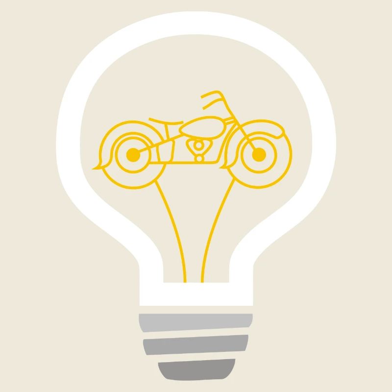 Motorcycle inside bulb