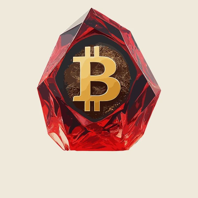 Bitcoin Crystal Design for Custom Printing