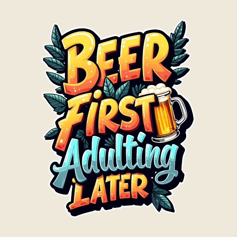 ERST BIER, DANN ERWACHSEN WERDEN