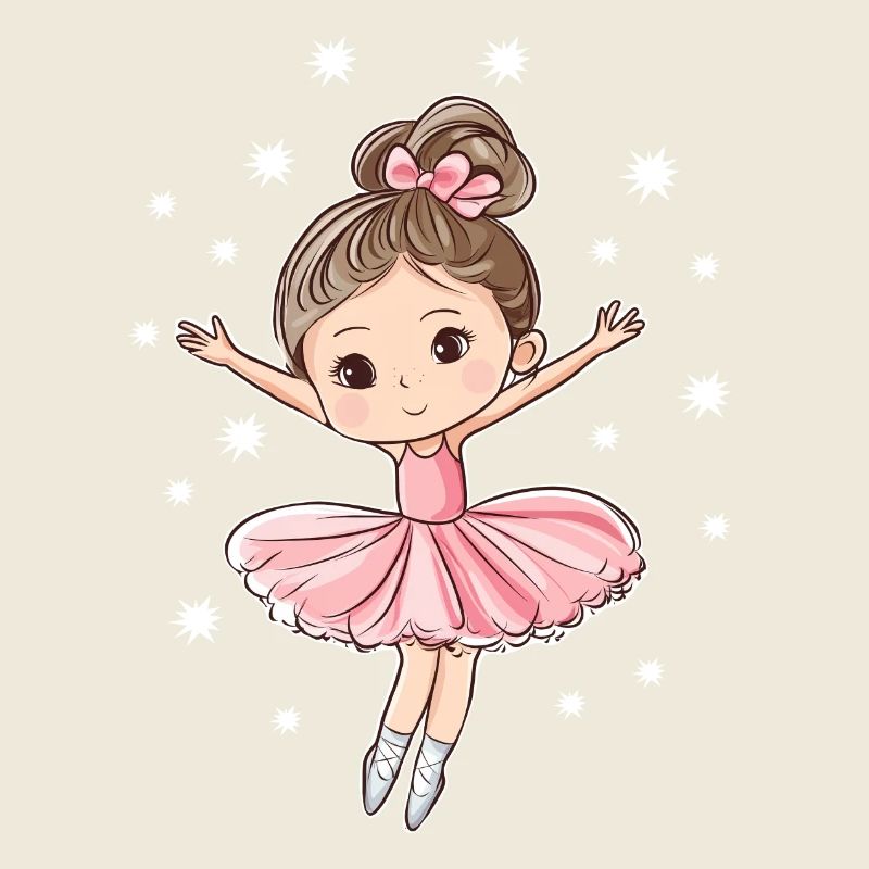 Ballerina with stars