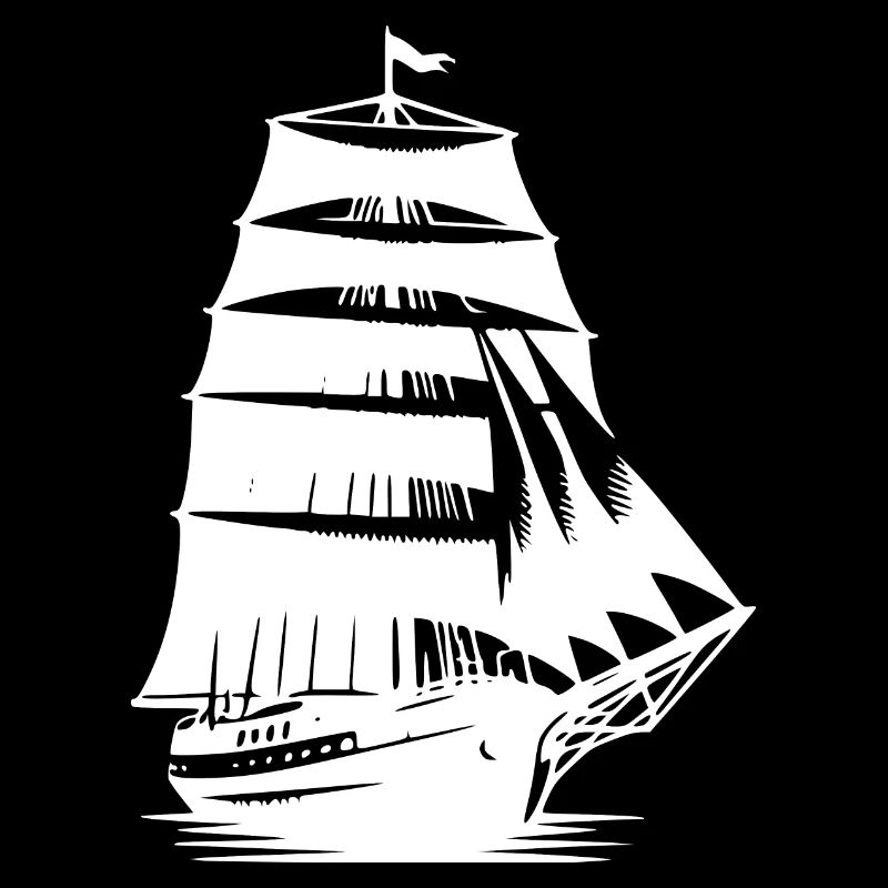 Voilier à voiles fixes