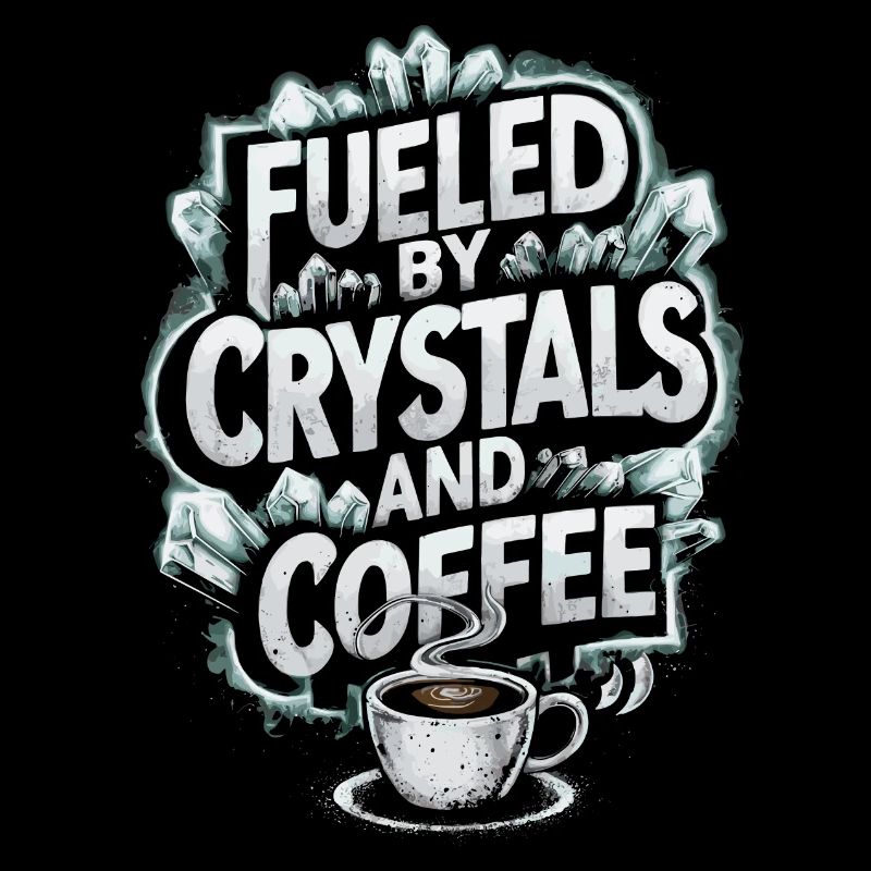 Kraft durch Kristalle und Koffein