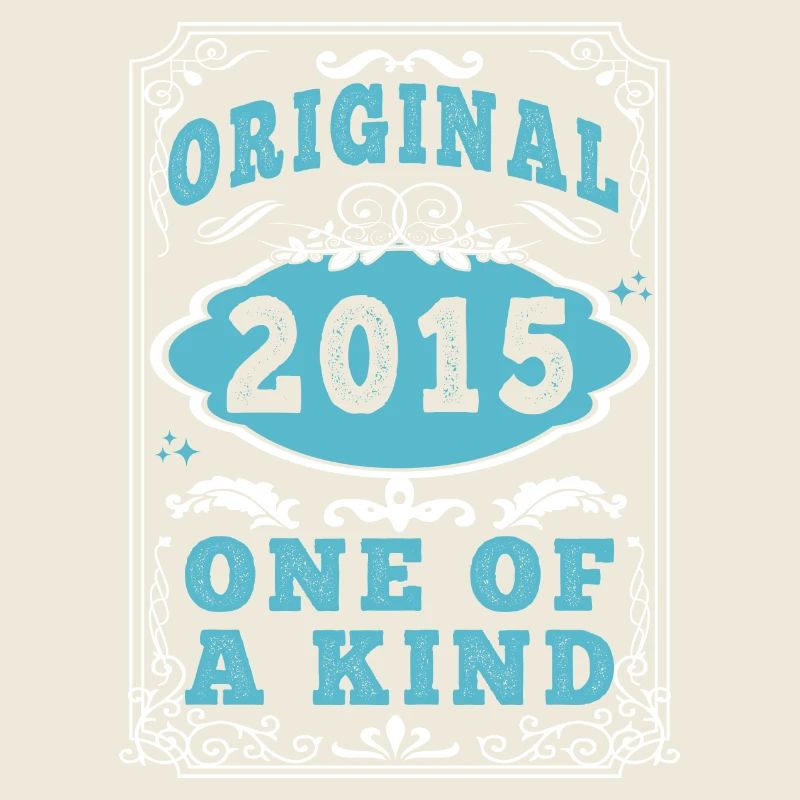 Original 2015 Vintage Retro. Birthday Tshirt 2
