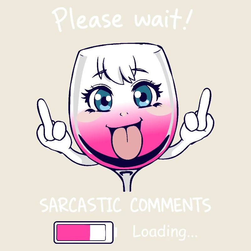 Sarcastic wine glass