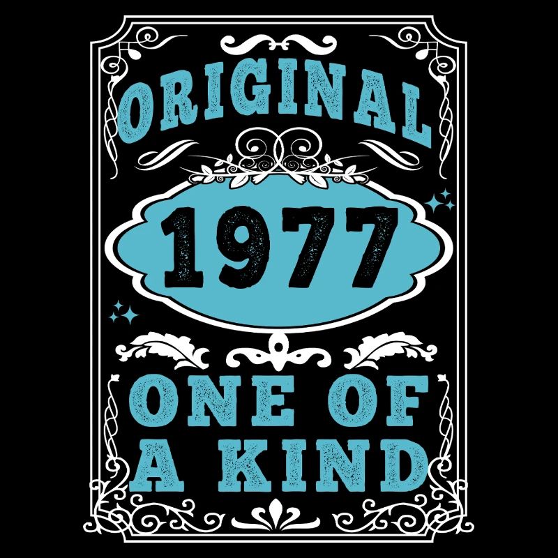Original 1977 Vintage Retro. Birthday Tshirt 2