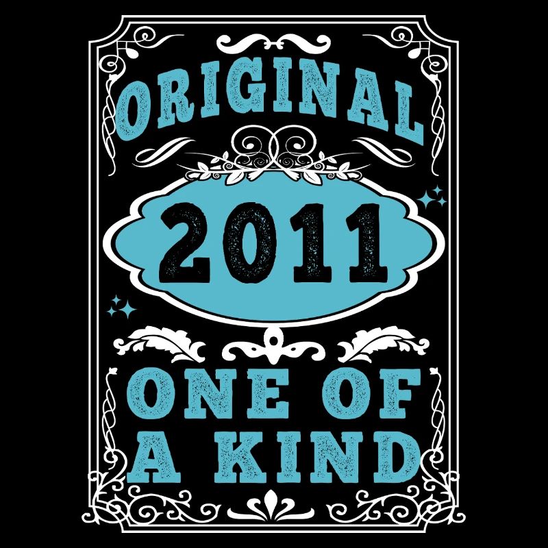 Original 2011 Vintage Retro. Birthday Tshirt 2