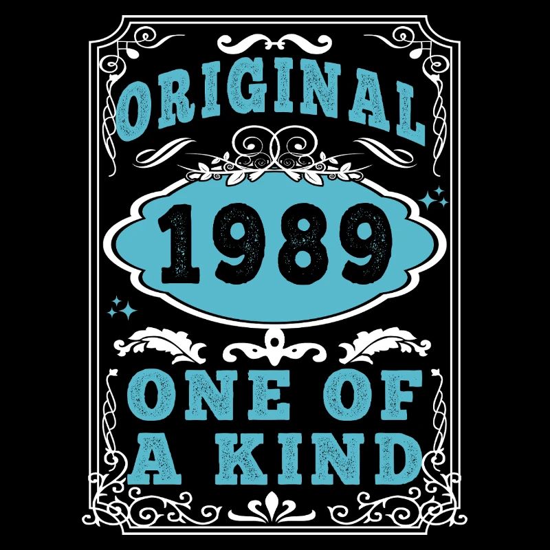 Original 1989 Vintage Retro. Birthday Tshirt 2
