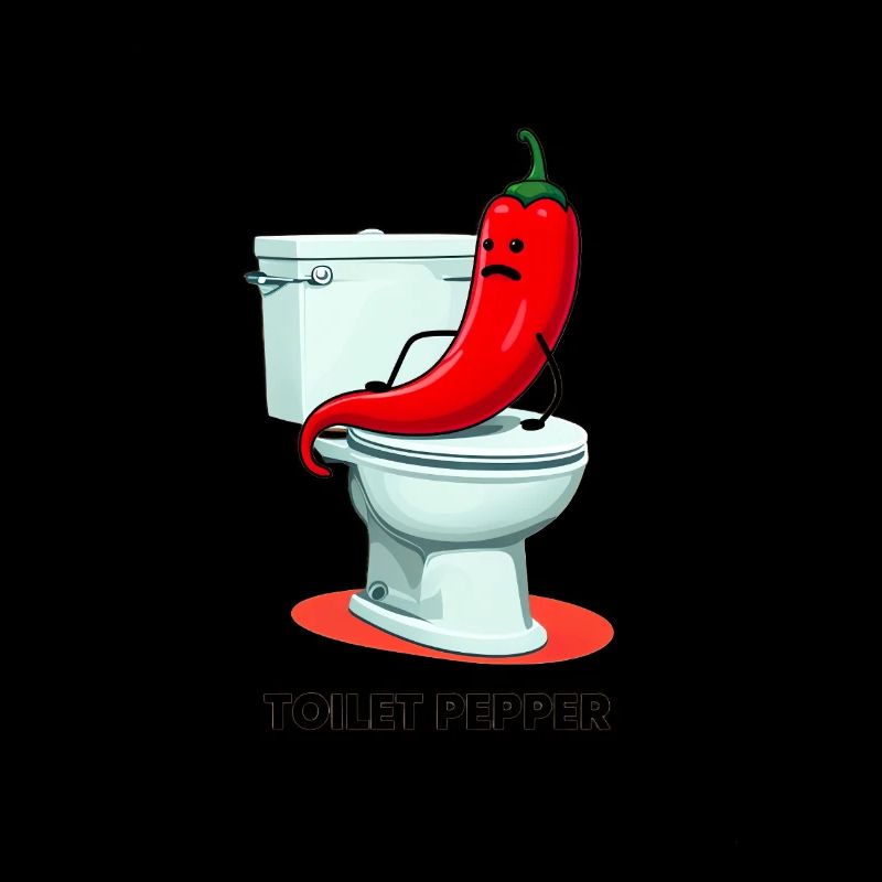 Pepper in toilet
