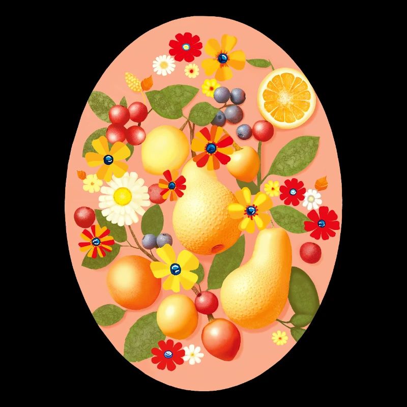 Fiesta mit blühenden Früchten