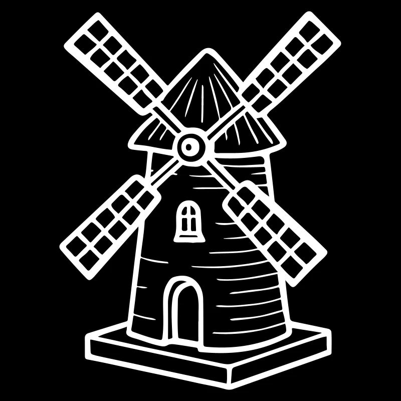 Moulin à vent symbole moulin