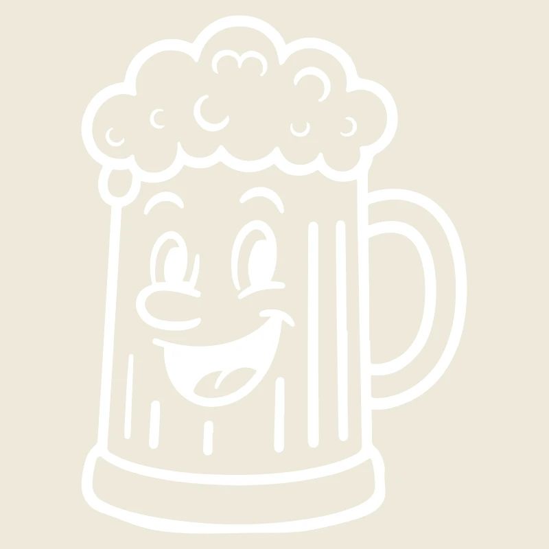 Bierkrug Comic Bier
