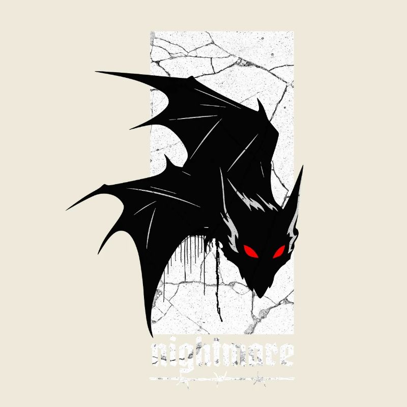 Nightmare Bat – Gothic Horror Vampire Creature Art
