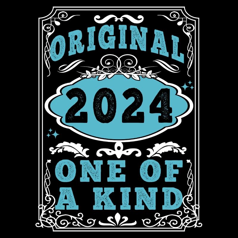 Original 2024 Vintage retro. Tshirt anniversaire 2