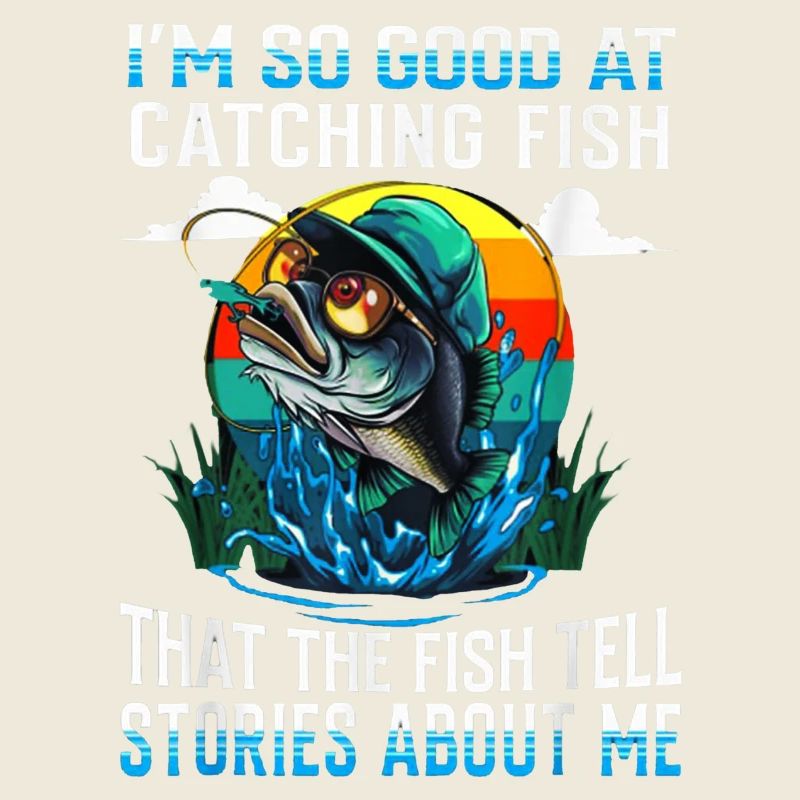 Attraper des histoires de poisson Tee