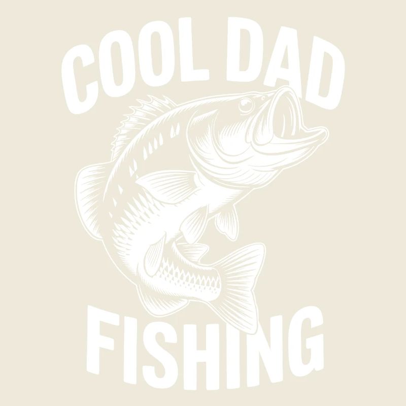 Conception de pêche cool pour papa