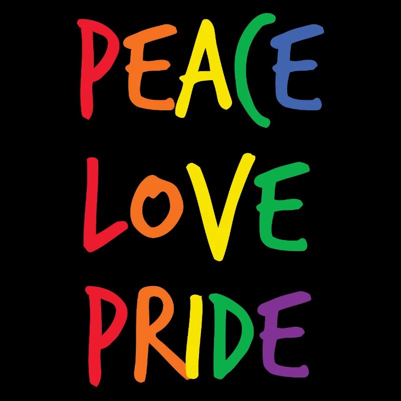 Regenbogen Peace Love Pride