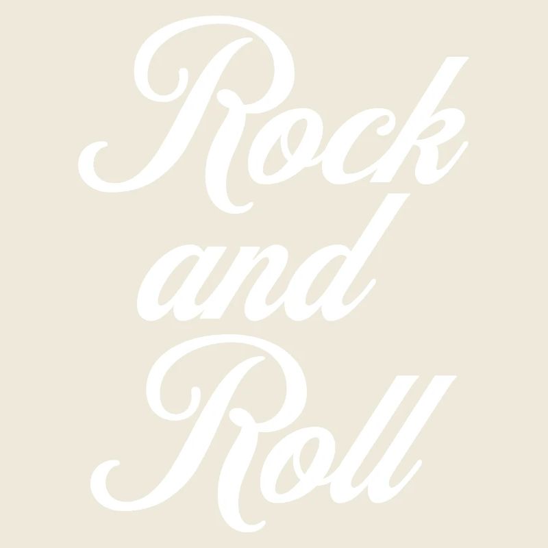 Rock and Roll Script Vintage