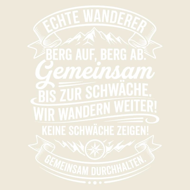 Echte Wanderer Gemeinsam Weiter