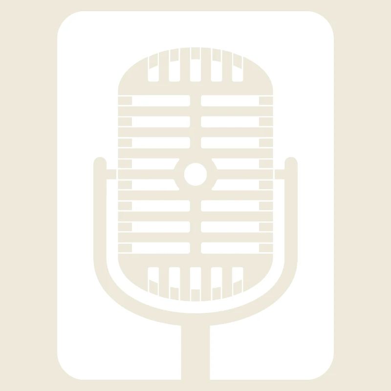 Retro-Mikrofon-Emblem