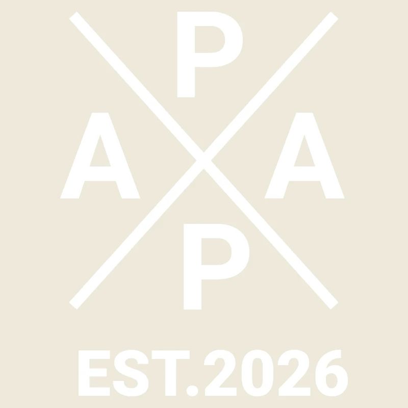Papa Est. 2026 Vater seit 2026 Werdender Papa 2026