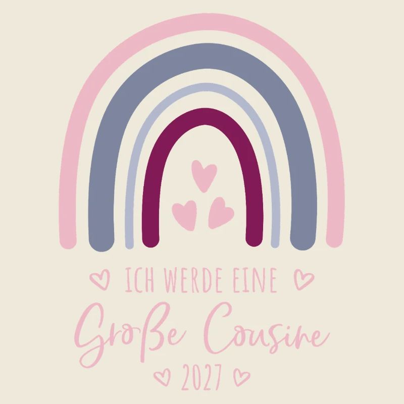 Ich werde eine Große Cousine 2027 Regenbogen 