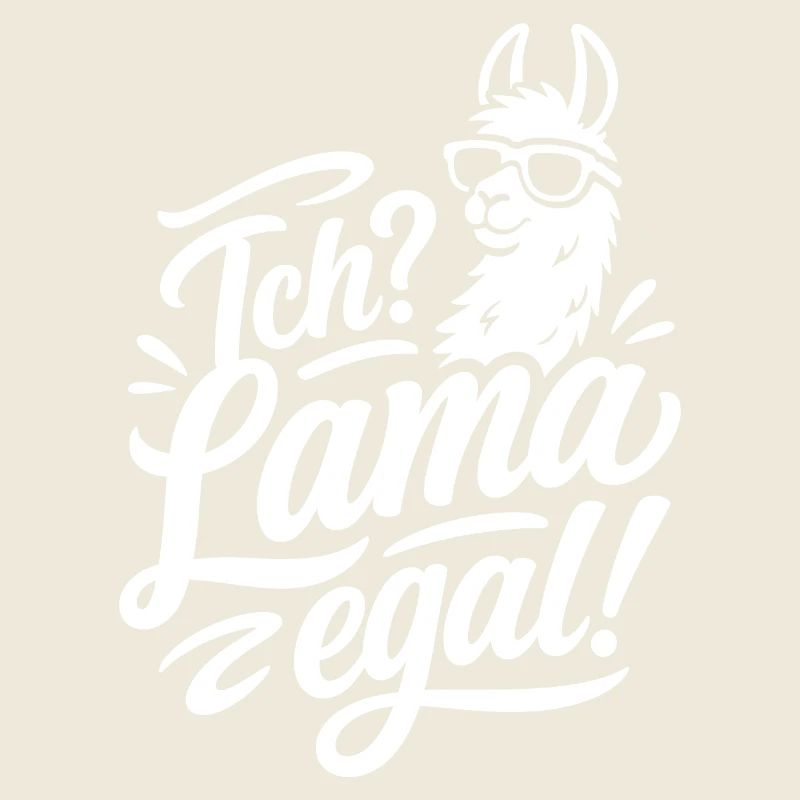 Ich Lama Egal Spruch Lustig Design