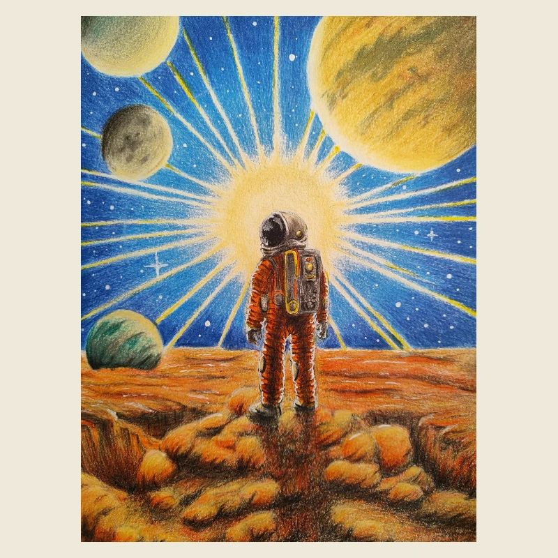 Astronaute sur Mars