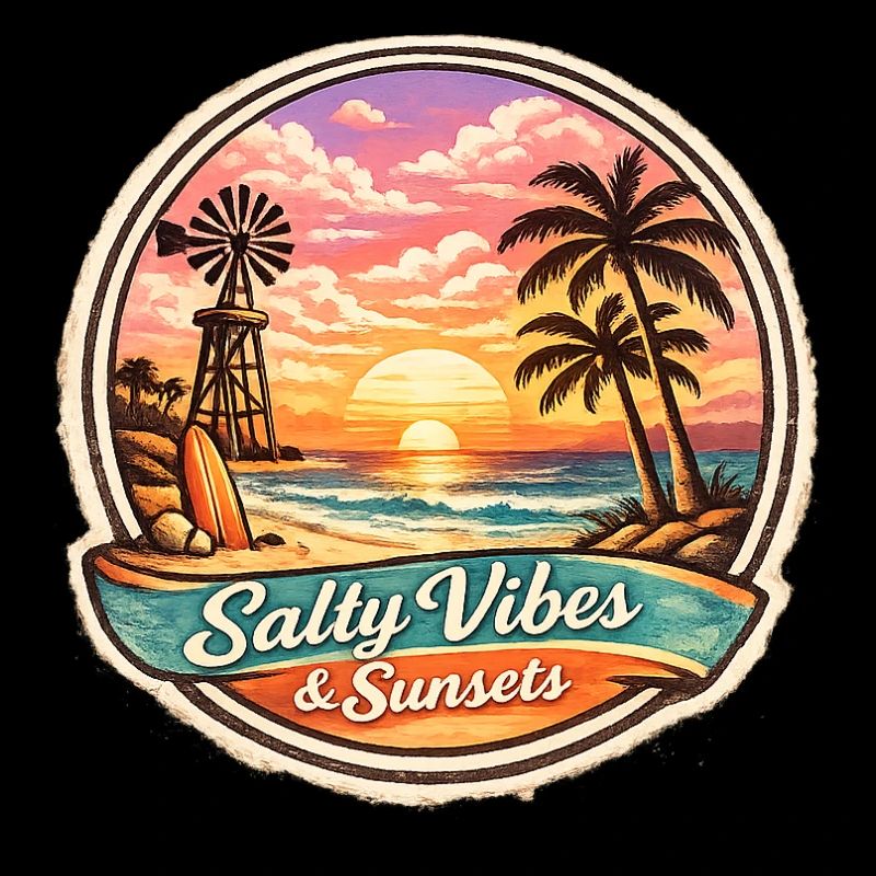 Salty Vibes Sunsets Beach