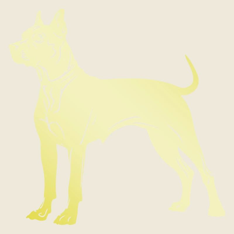 Pit Terrier Dog Silhouette