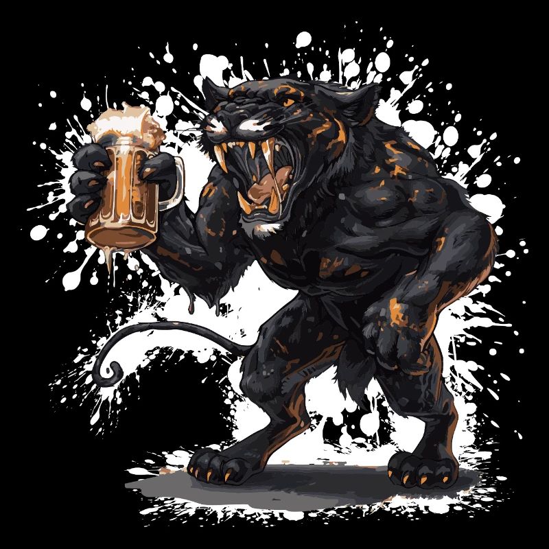 Panthère Bière Drôle