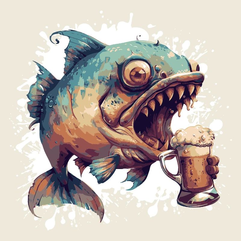 Bière de poisson Piranha