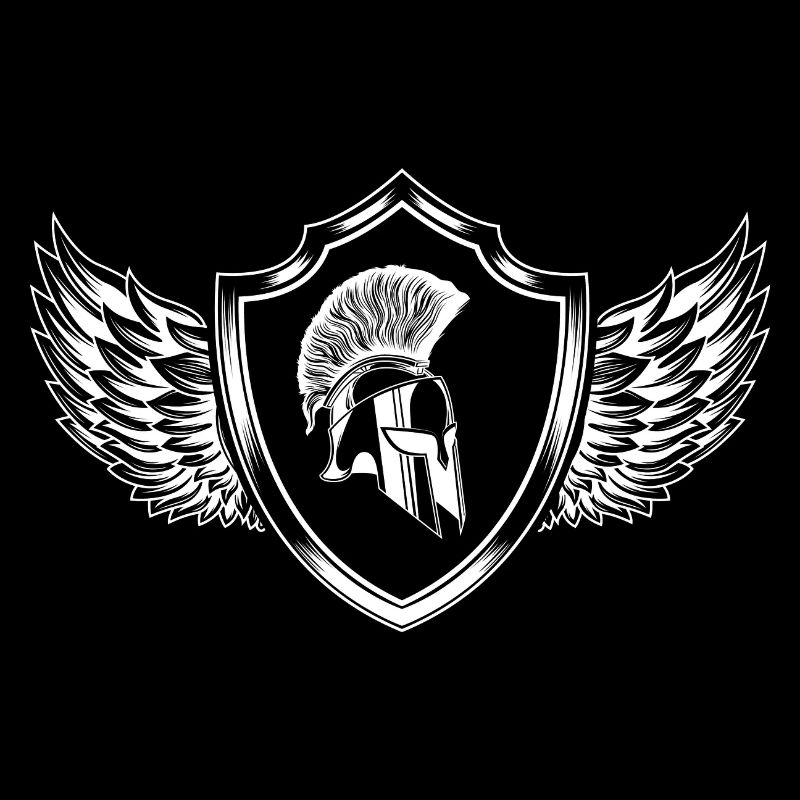 Spartaner Helm Krieger Gladiator Wappen