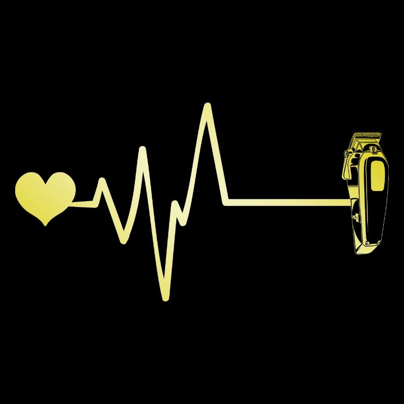 Shaving Barber Pulse Heart Love