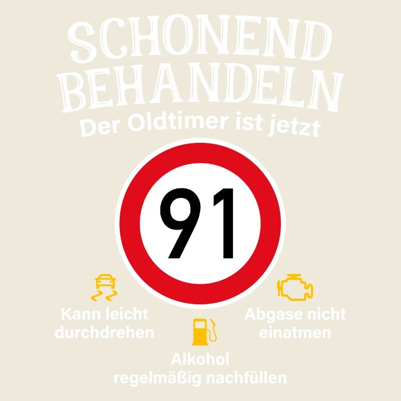 91. Geburtstag Schonend Behandeln Oldtimer Ist 91