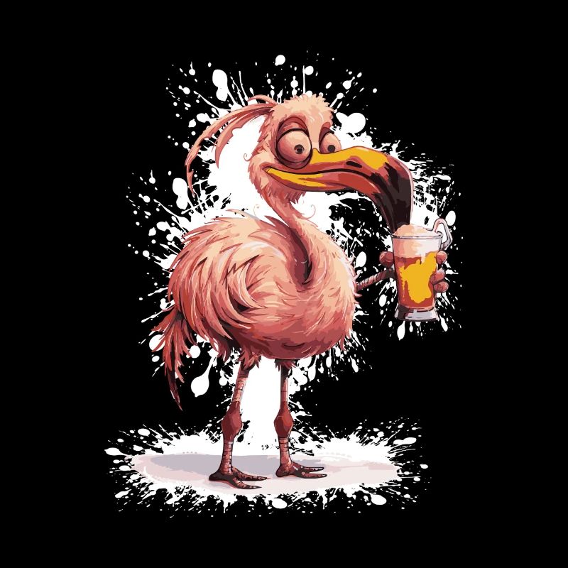 Flamingo Bier Lustig