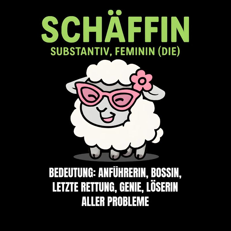 Schaf Spruch Schäffin Lustig Geschenkidee Schafe