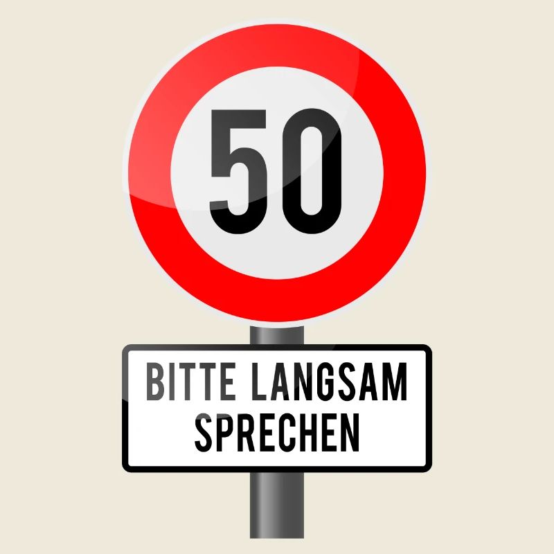 50 Jahre Schild langsam