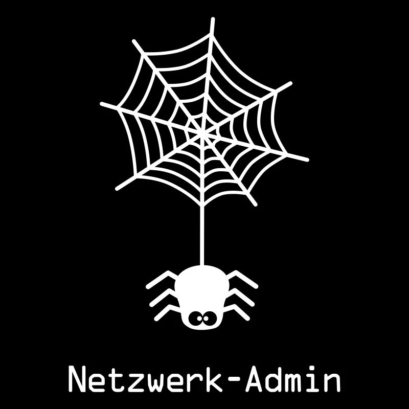 Spinne Netz Netzwerk Nerd Admin Administrator