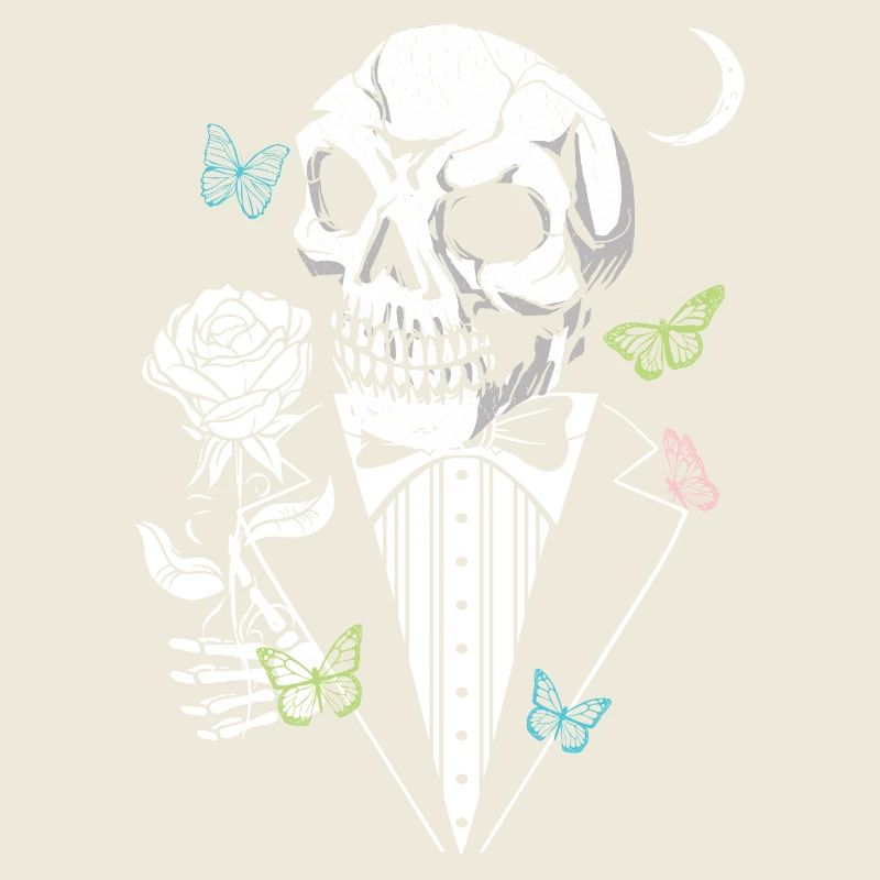 Gentelman Skull with Rose