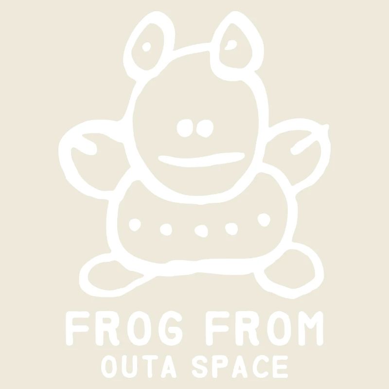 Frosch "Frog from outa Space" Spruch