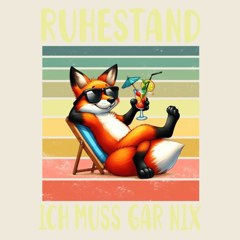 Renard à la retraite pour les retraités