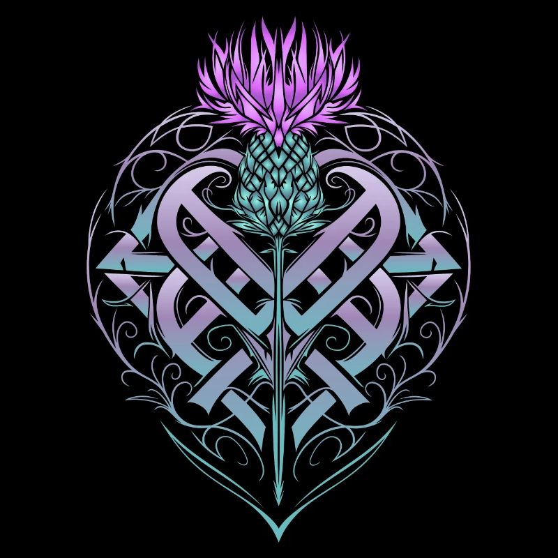 Thistle Shield Celtic Knots Thistle Lover