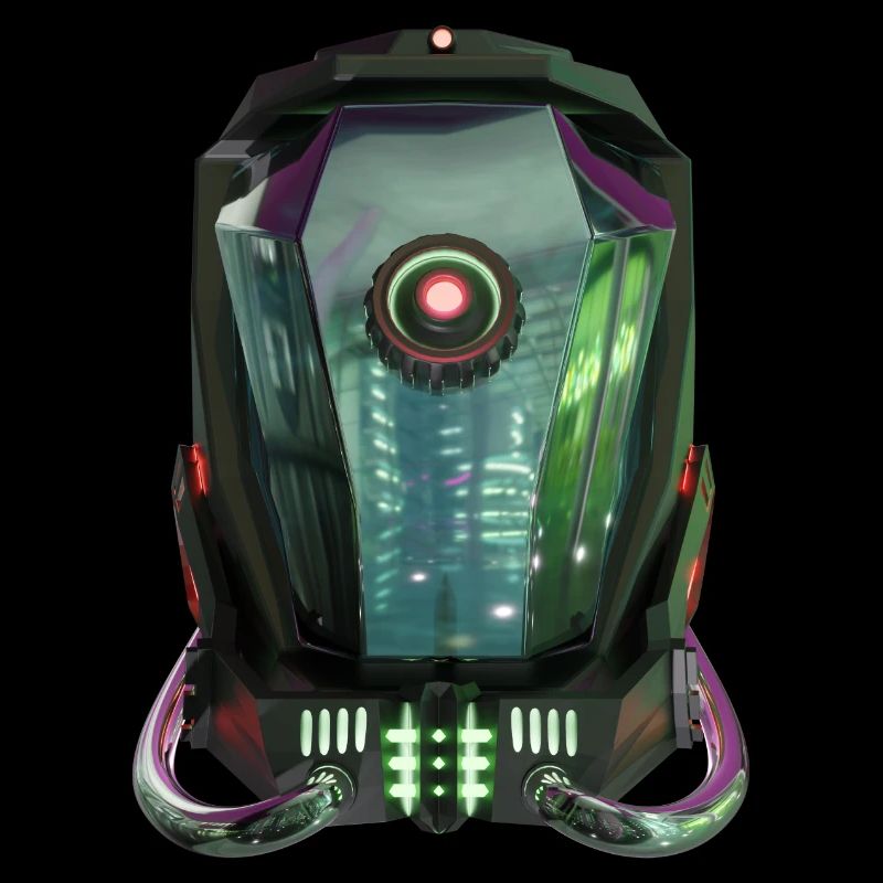 Futuristic Robotic Helmet