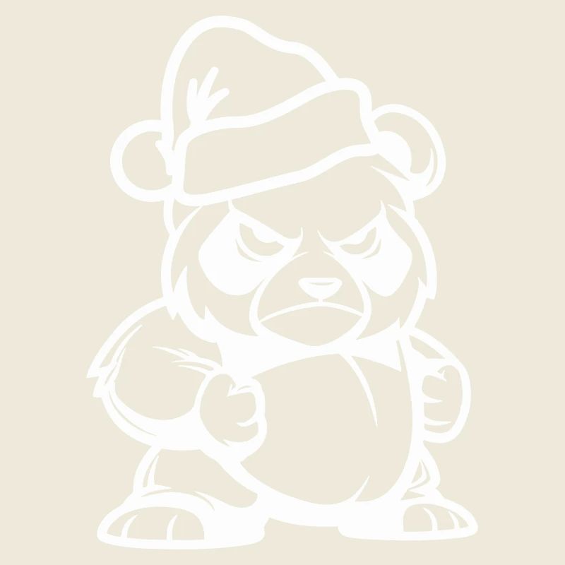 Pandabär Weihnachten Comic