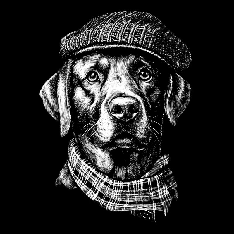 Labrador flat cap Labbi dogs dog retriever