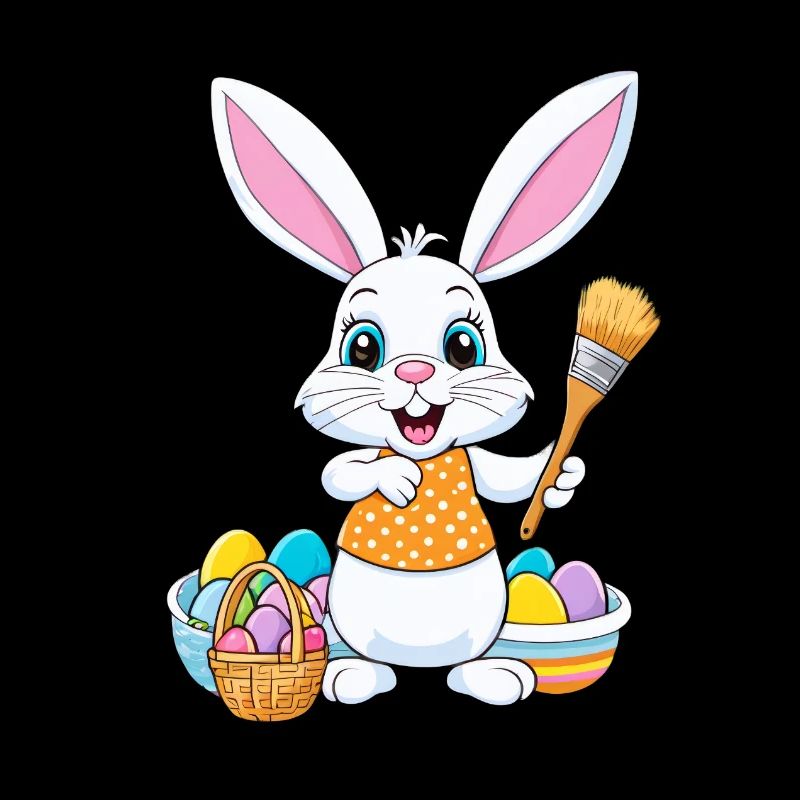 Osterhase mit Ostereiern