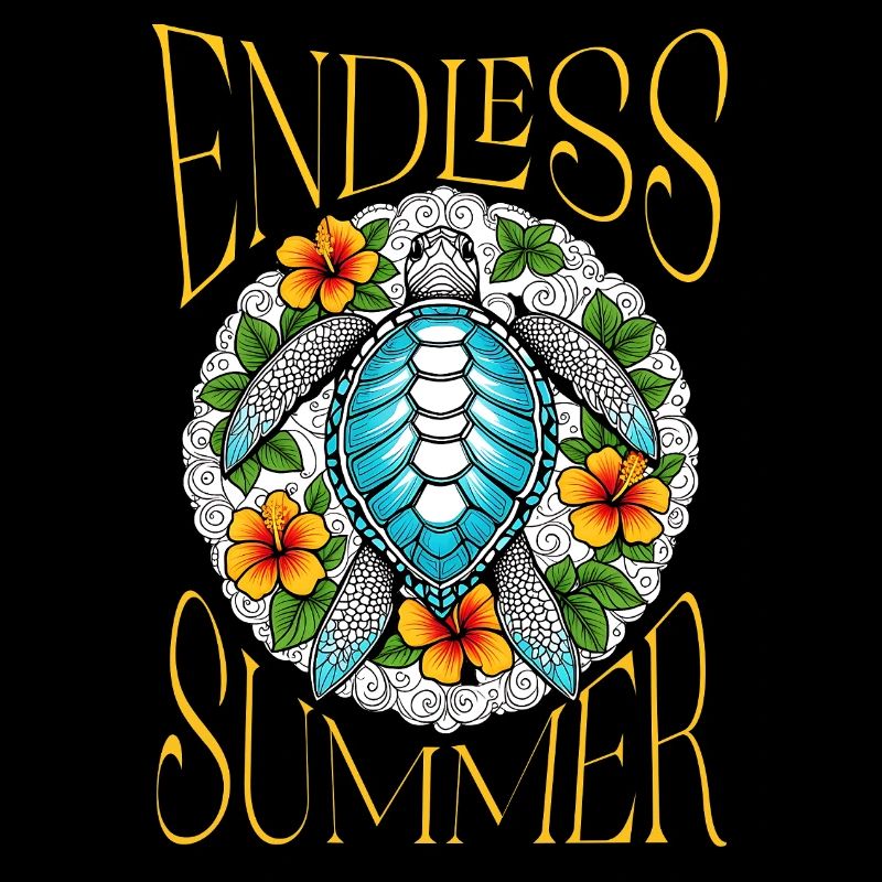 Tortue de mer tropicale