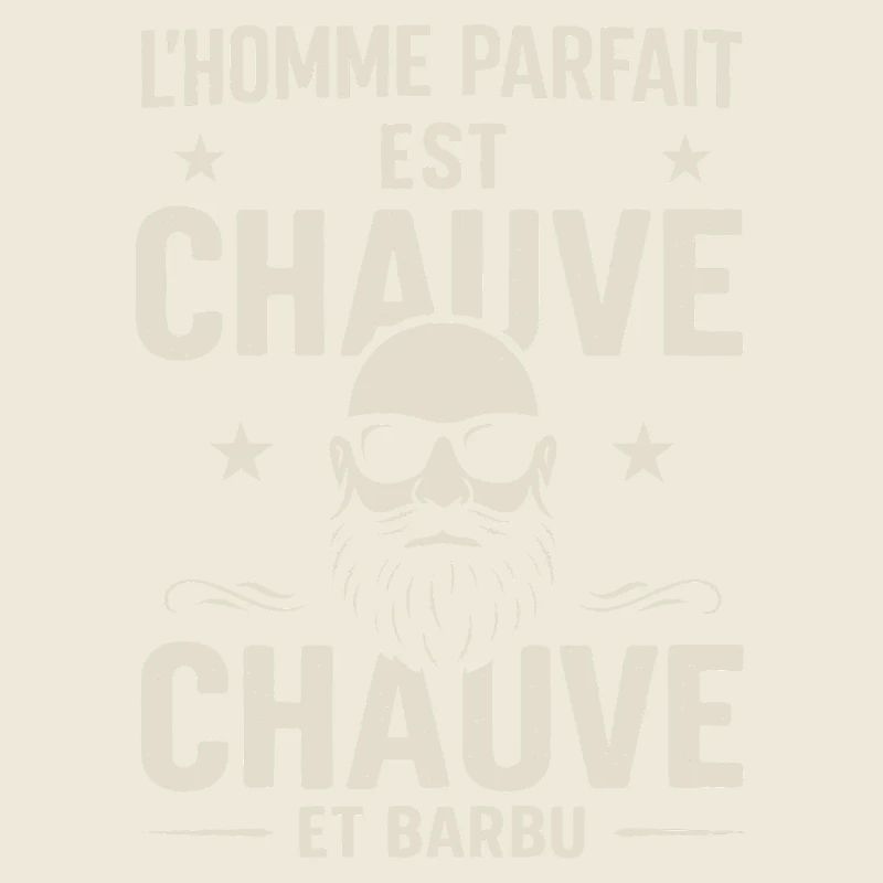 Der perfekte Mann hat eine Glatze und einen Bart